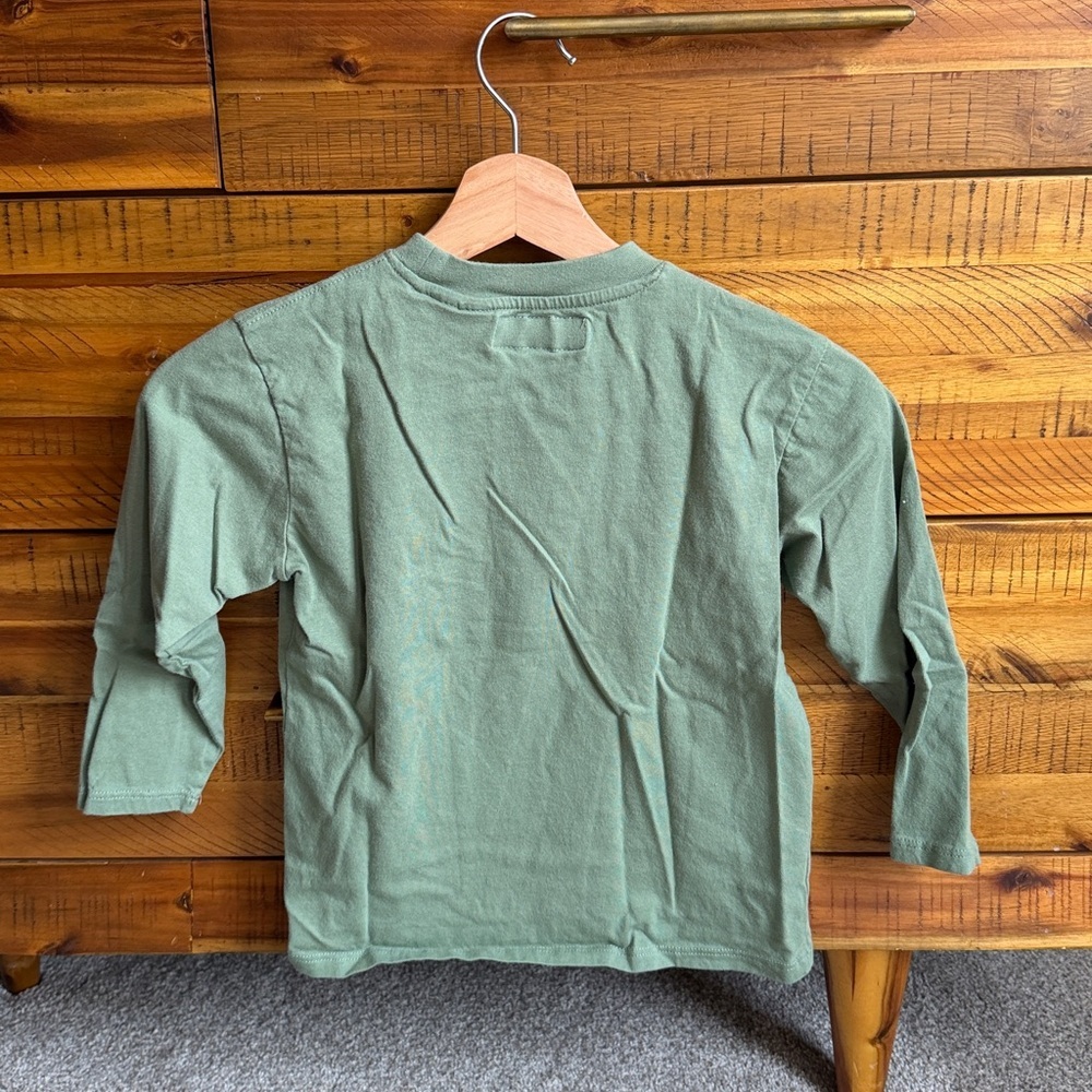 Zara Boy’s Kids' Long Sleeve Minecraft Creeper Graphic Tee - Green - Picture 3 of 3